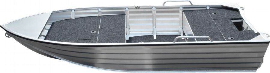 13 foot Aluminum V Hull Fishing Boat Side View
