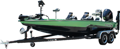 Bote de línea de transmisión de aluminio de 19 pies